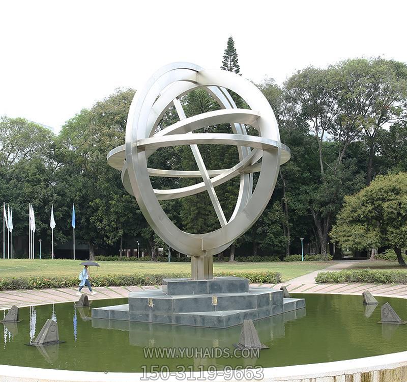 公園創意鏤空抽象不銹鋼雕塑