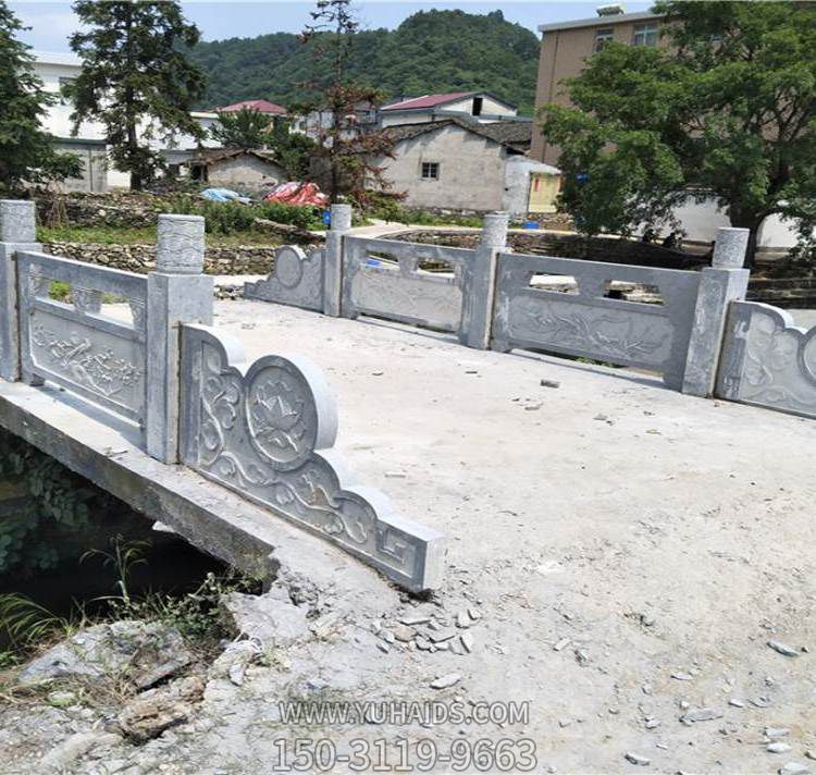 農村鄉道大理石石雕戶外園林景觀圍欄雕塑