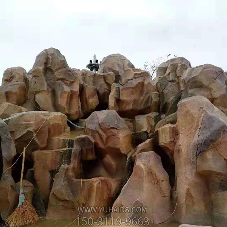 小區游樂園裝飾水泥假山雕塑