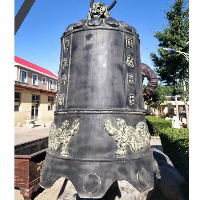 大型銅雕寺廟宗教祈福銅鐘雕塑