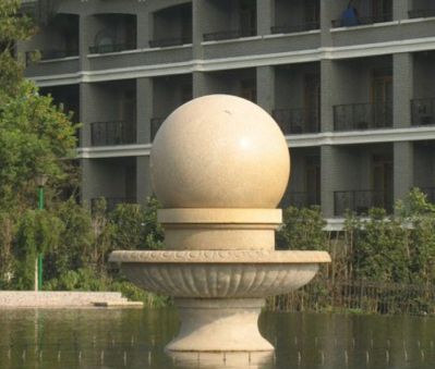 公園景觀小型風水球噴泉石雕