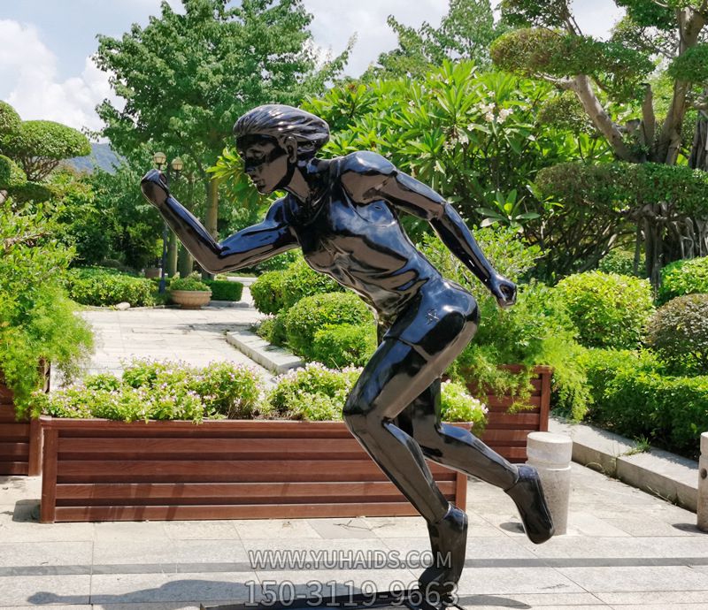 戶外抽象人物運動員雕塑大型園林景觀校園體育館瑜伽館裝飾擺件_794