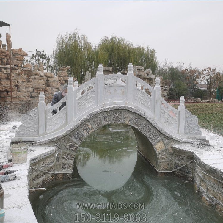 花崗巖 大理石石橋 庭院花園石拱橋 戶外園林景觀雕塑