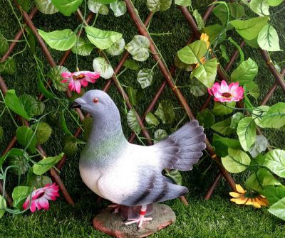 花園農場玻璃鋼樹脂工藝仿真動物鴿子雕塑