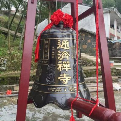 大型銅鐘雕塑 戶外寺廟庭院 玻璃鋼仿銅噴漆仿古